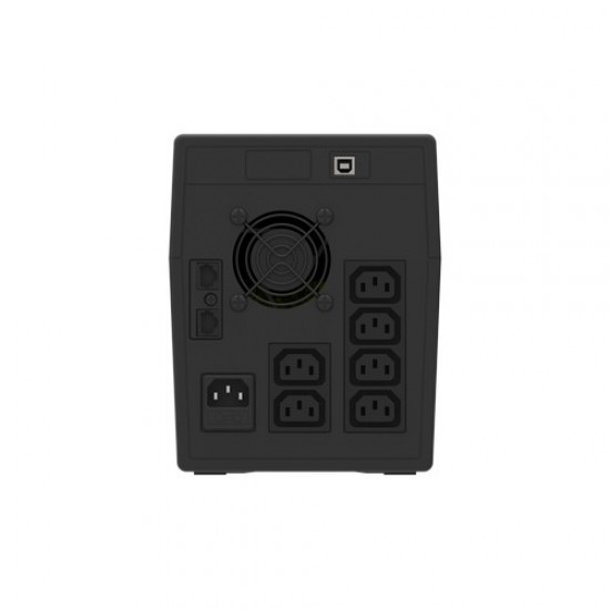 Highenergy {HE-MS1500CY-IEC} MicroSeries 1500VA/900W UPS 6 x IEC, USB, RJ45 (in+Out)