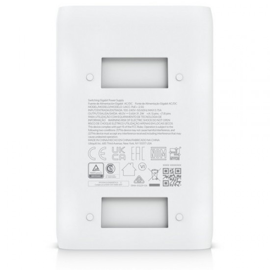 Ubiquiti {UACC-PoE+-2.5G} - 2.5Gbit PoE injector 48V/0,65A (30W), White