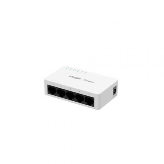 Reyee {RG-ES05G-L} , 5-Port 10/100/1000 Mbps Unmanaged Non-PoE Switch