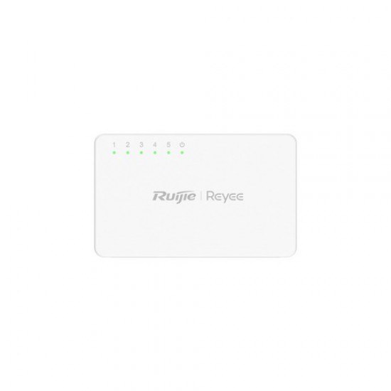 Reyee {RG-ES05G-L} , 5-Port 10/100/1000 Mbps Unmanaged Non-PoE Switch