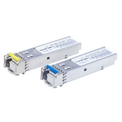 Optical Module 1.25G SFP, WDM(BiDi), Singlemode, Tx1550/Rx1310nm, 20km, 1x LC connector, DDM, HPE