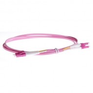 Fiber Patch Cord Multimode OM4 {FB-PC-MM-OM4-LCLC-DX-05} LC/UPC - LC/UPC, Duplex, LSZH, 0.5m