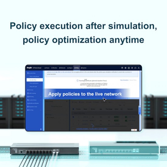 Ruijie RG-WALL 1600-Z3200-S Z Series Firewall (1x 10G SFP+ Port, 1x 1G SFP Port, 8x 1G RJ45 Ports) with 1 Year 5 in 1 License