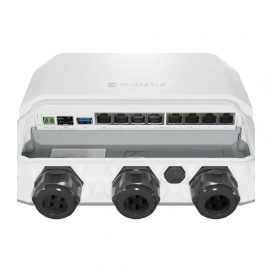 MikroTik RB5009UPr+S+OUT, 1x 2.5G, 7x 1G, 8x PoE IN/OUT