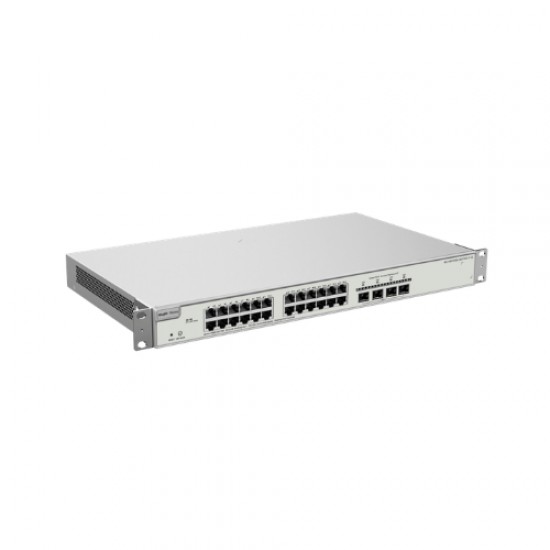 Reyee {RG-NBS3200-24GT4XS-P-V2} , 24-Port Gigabit Layer 2+ Cloud Managed PoE Switch, 4 x 10G Uplinks