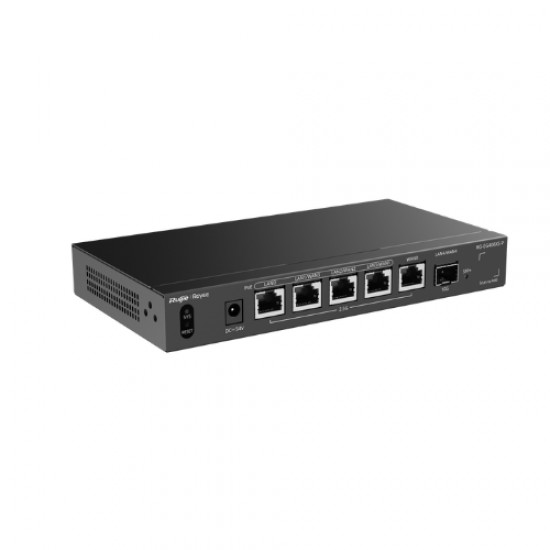Reyee {RG-EG406XS-P}, 5-Port 2.5G Cloud Managed Router, 4x PoE/PoE+, 1x SFP+