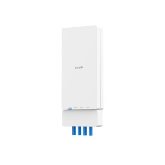 Reyee e-Lighten AX3000 Wi-Fi 6 Multi-Service Wall AP (4x GE, PoE Out, FXS, 2.5G SC, PoF In, DC)