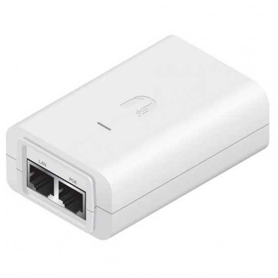 Ubiquiti {POE-24-7W-WH}, Gigabit PoE Injector, 24V/0.3A (7W)