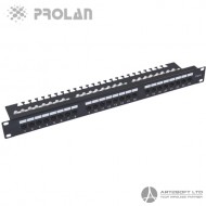 PROLAN Patch Panel, UTP CAT6, 24 Ports, 19