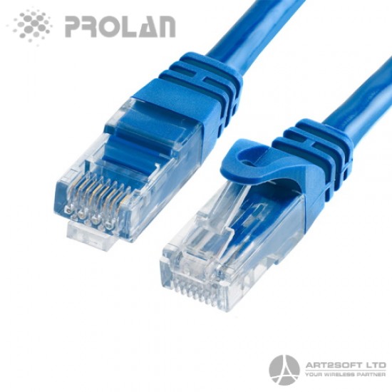 PROLAN Blue CAT6 3m Patch Cord UTP, 26AWG, CCA, PVC PROLAN Blue CAT6 3m Patch Cord UTP, 26AWG, CCA, PVC