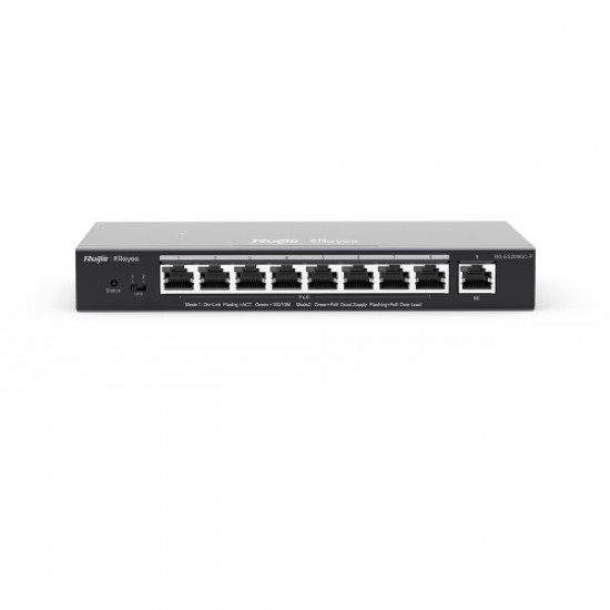 Reyee 9 Port Cloud Managed Layer 2 PoE/PoE+ Switch (RG-ES209GC-P)