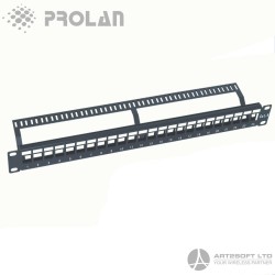 PROLAN Blank Patch Panel, UTP CAT6, 24 Ports, 19