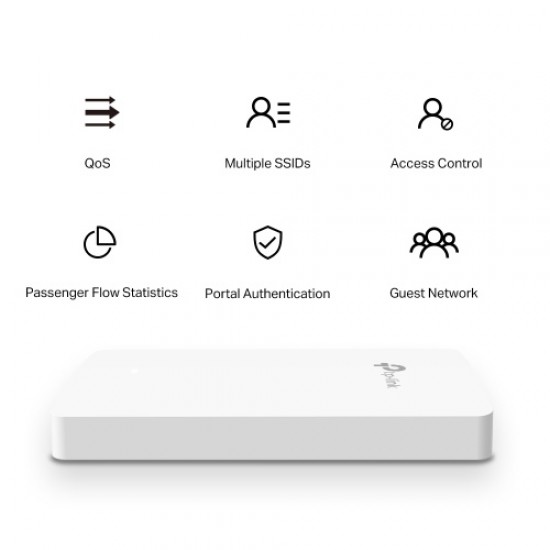 TP-Link EAP235-WALL WiFi 5 Omada Wall Plate AC1200 MU-MIMO, 4x GBE Ports (1x PoE Out)