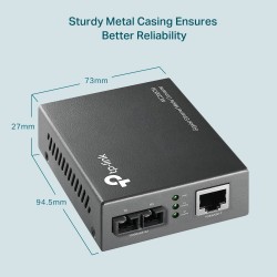 TP-Link MC200CM  Multimode Media Converter, Gigabit RJ45 to MultiMode SC/UPC, Full-Duplex, Up to 550m