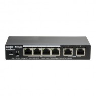 Reyee 6 Port Cloud Managed Layer 2 PoE+ Switch, 4x PoE/PoE+, 2x uplink (RG-ES206GC-P)