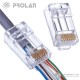 PROLAN CAT6A Pass Through Plugs, UTP (100 pcs)