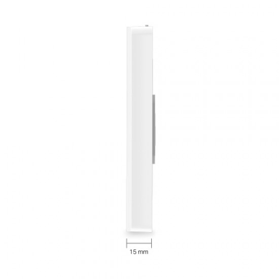 TP-Link EAP615-WALL Omada WiFi 6 AP, 1x GbE Uplink + 3x GbE Downlink (1x PoE Out)