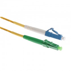 Fiber Optic Patch Cord, LCupc-LCapc, Singlemode 9/125, Simplex, 1m