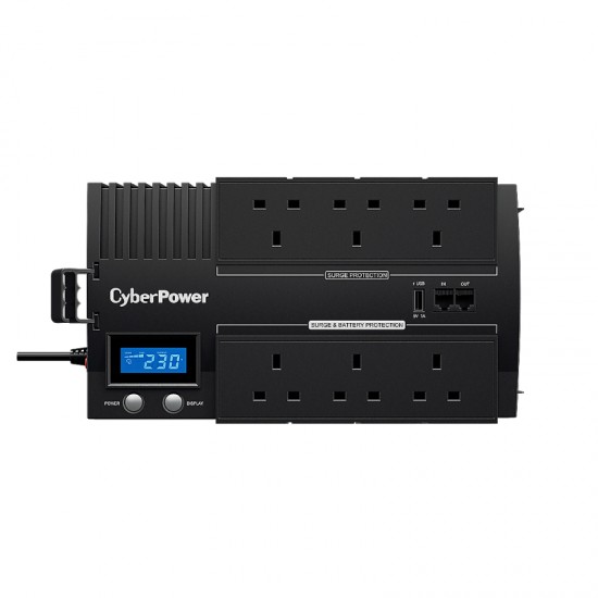 CyberPower BR700ELCD-UK 700VA / 420W, Green Power, 6 x UK Outlets
