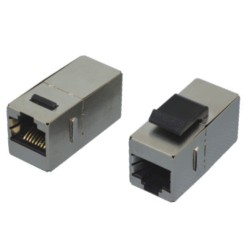 Combined Keystone/Coupling STP, Cat5E, RJ45-RJ45