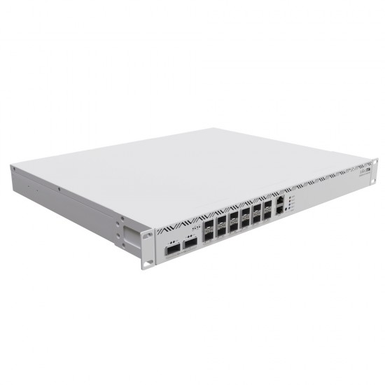 MikroTik CCR2216-1G-12XS-2XQ, 1x RJ45, 12x 25G SFP, 2x 100G QSFP, 2x AC Inputs