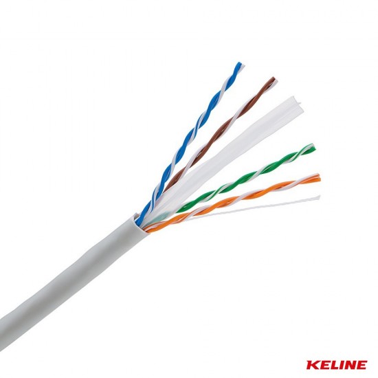 Keline Cable U/UTP 4x2x0.54, Cat.6 PVC, Eca (305m)