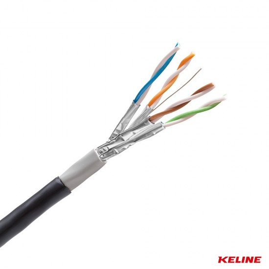 Keline Cable Outdoor STP 4x2xAWG23, Cat.6A, 550MHz (500m)
