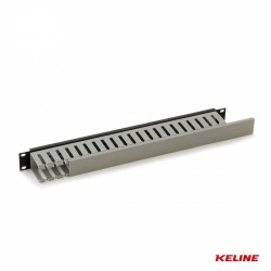 KELINE 19” 1U cable management panel, plastic