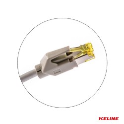 Keline Patch cable STP, Category 6A, LSOH - 0.5m
