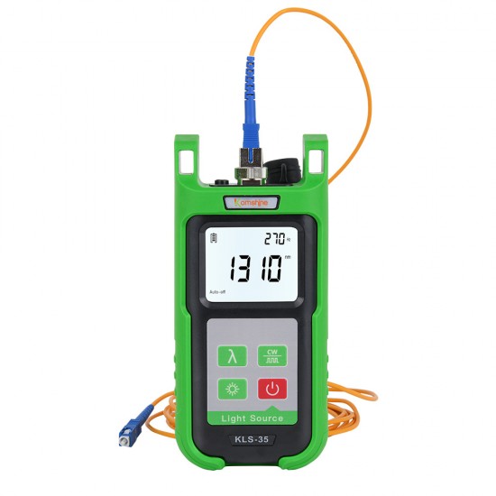 KOMSHINE Fiber Optic Light Source, Singlemode and Multimode, LC Connector, 850nm 1300nm, KLS-35-MS-LC