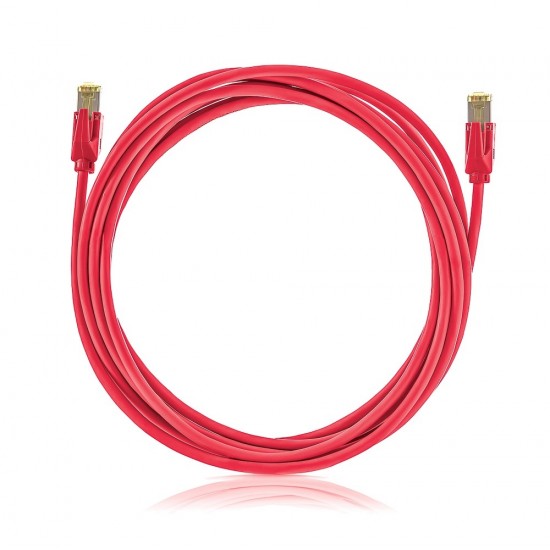 Keline Patch cable STP, Category 6A Red, LSOH - 1m