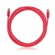 Keline Patch cable STP, Category 6A Red, LSOH - 1m