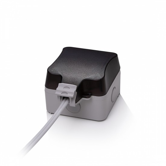 Keline IP66 Outlet, 2-port, wall-mounted, empty