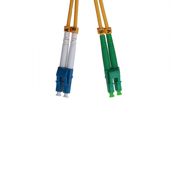 Fiber Patch Cord Singlemode LCapc/LCupc Duplex, 2m