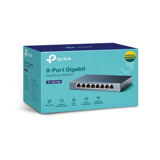 TP-Link TL-SG108 8-Port 10/100/1000Mbps Desktop Switch