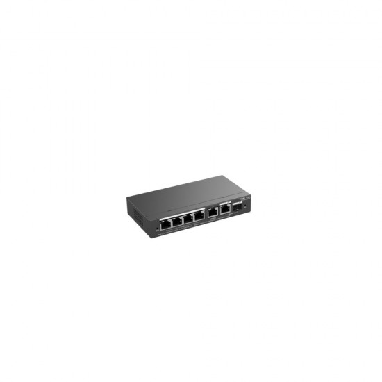 Reyee 6-Port Cloud Managed Layer 2 Switch, 4x PoE+, 1x RJ45, 1x SFP (RG-ES206GS-P)