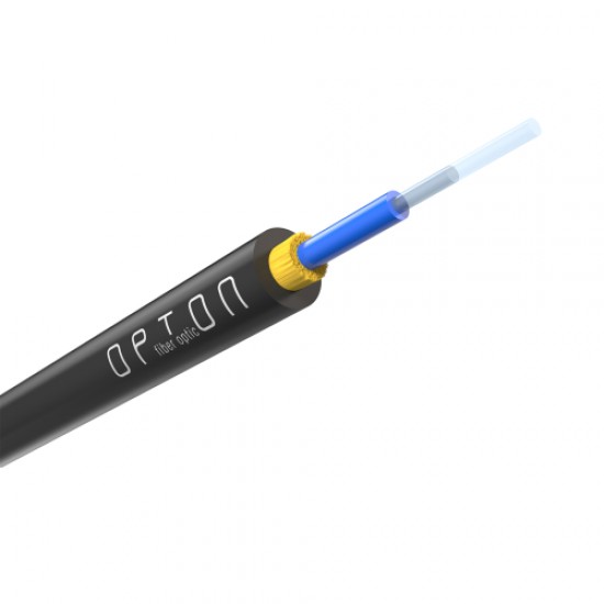 Fiber Optic Drop Cable  2 Core Indoor/Outdoor Single Mode 9/125 G657A2 (1 meter)