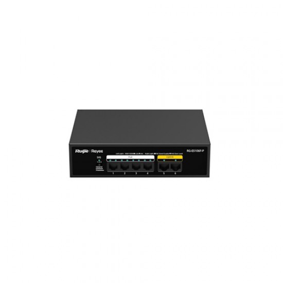 RG-ES106F-P, 6-Port 10/100 Mbps Unmanaged PoE Switch (RG-ES106F-P)