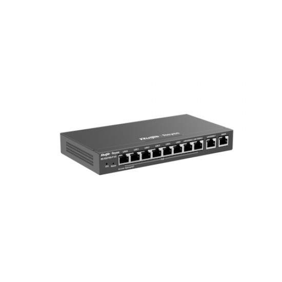 Reyee RG-EG210G-P-V3 10-Port PoE Gigabit Cloud Managed Router (Up to 9 LAN/4WAN)