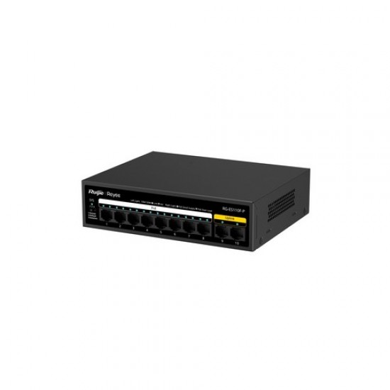 RG-ES110F-P, 10-Port 10/100 Mbps Unmanaged PoE Switch