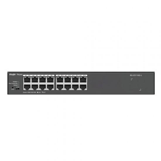 RG-ES116G-L, 16-Port 10/100/1000 Mbps Unmanaged Non-PoE Switch