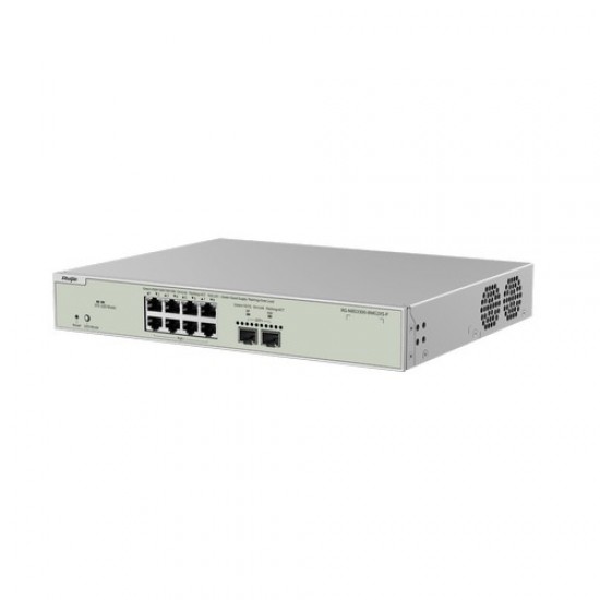Reyee {RG-NBS3300-8MG2XS-P} , 8-Port Muti-Gigabit Layer 2 Managed Switch with 8 x PoE+ Ports, and 2 x SFP+ Uplink Ports Reyee {RG-NBS3300-8MG2XS-P} , 8-Port Muti-Gigabit Layer 2 Managed Switch with 8 x PoE+ Ports, and 2 x SFP+ Uplink Ports