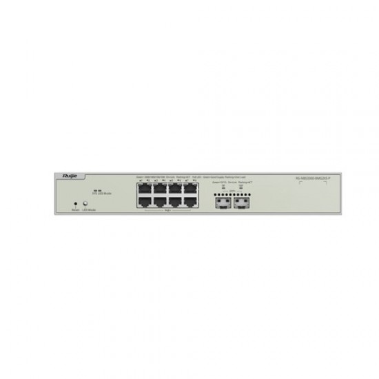 Reyee {RG-NBS3300-8MG2XS-P} , 8-Port Muti-Gigabit Layer 2 Managed Switch with 8 x PoE+ Ports, and 2 x SFP+ Uplink Ports Reyee {RG-NBS3300-8MG2XS-P} , 8-Port Muti-Gigabit Layer 2 Managed Switch with 8 x PoE+ Ports, and 2 x SFP+ Uplink Ports