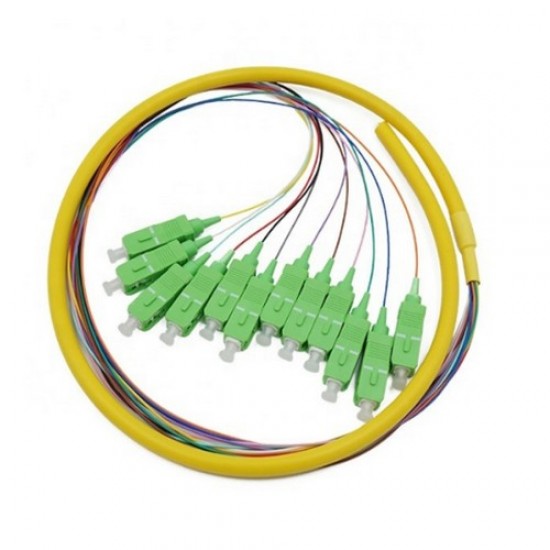 Multicore Pigtail 12 cores SCapx {FB-PIG-T-SM-12-SCA} Single Mode 657A2 LSZH 2m in Yellow Tube Multicore Pigtail 12 cores SCapx {FB-PIG-T-SM-12-SCA} Single Mode 657A2 LSZH 2m in Yellow Tube
